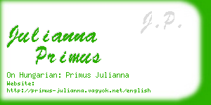 julianna primus business card